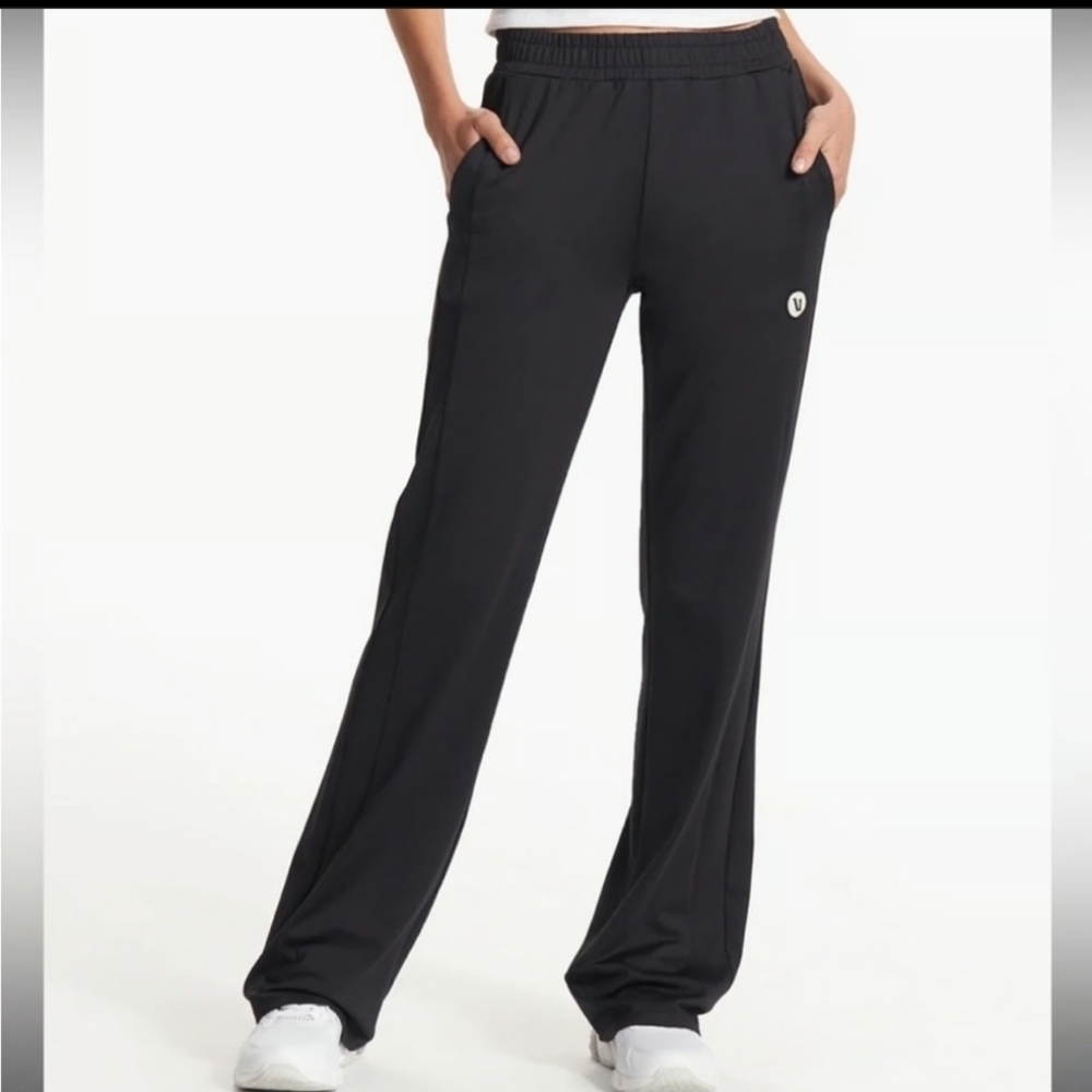 Vuori Black Courtside Athletic Track Pants